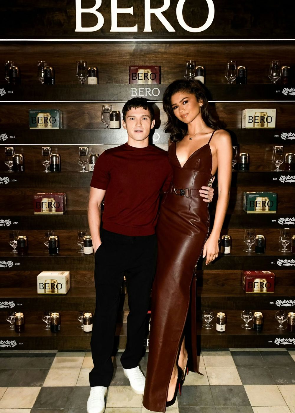 The duo’s maroon looks were the talk of the tinsel town. (Photo: Shutterstock)