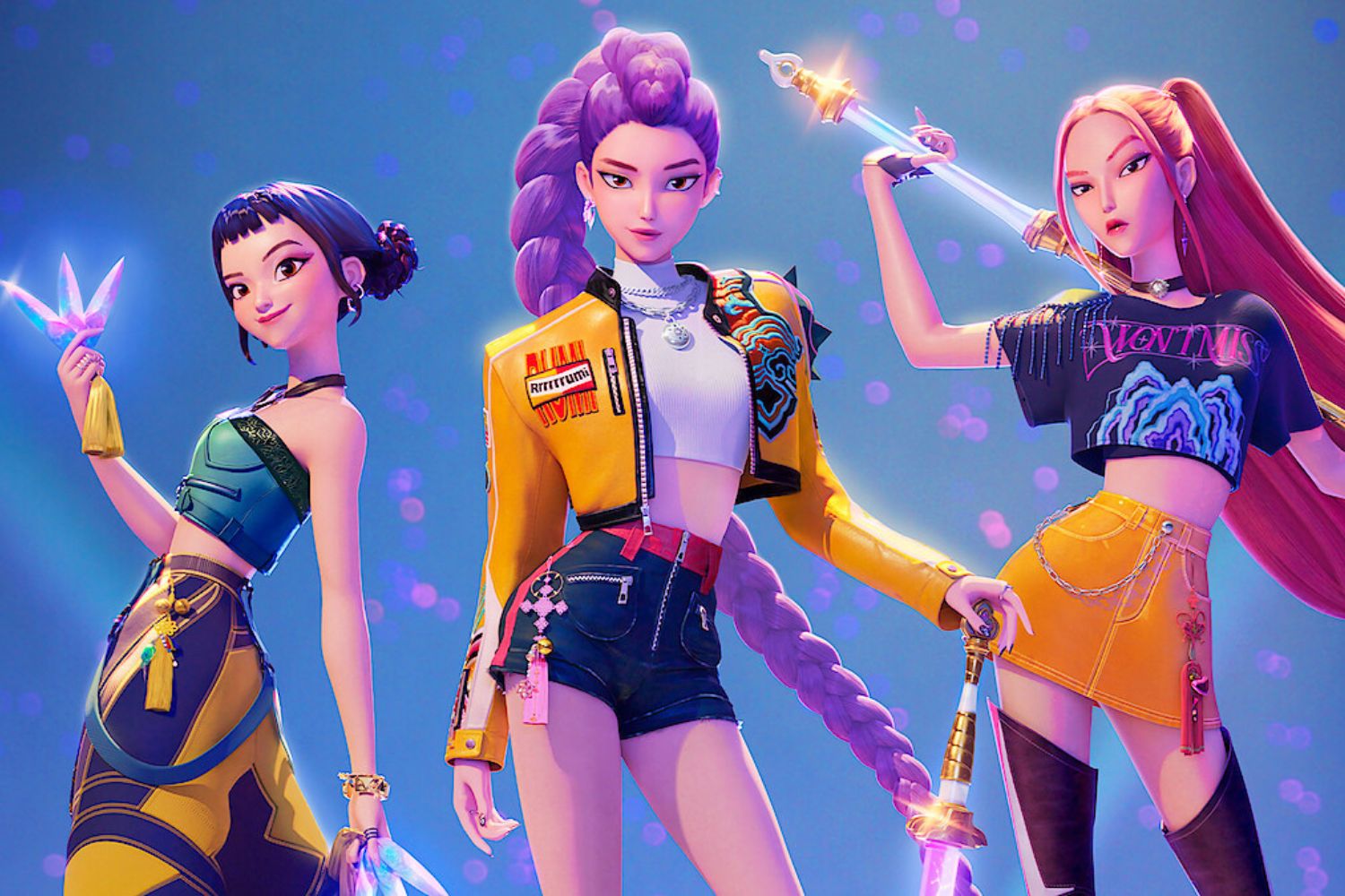 'K-Pop Demon Hunters' main characters,