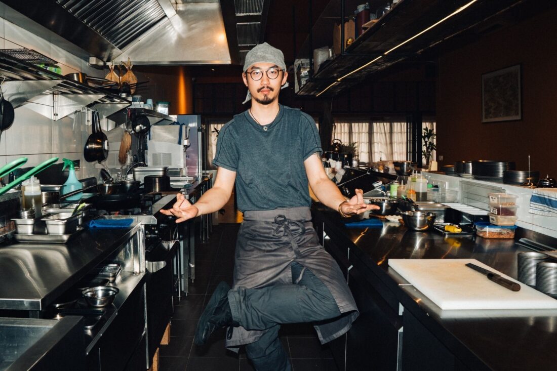 Clad in his signature towel-on-head look, Chef Joel Kirk shares more about his culinary journey and the inspirations behind Zaataru’s Levantine-Japanese flavours.