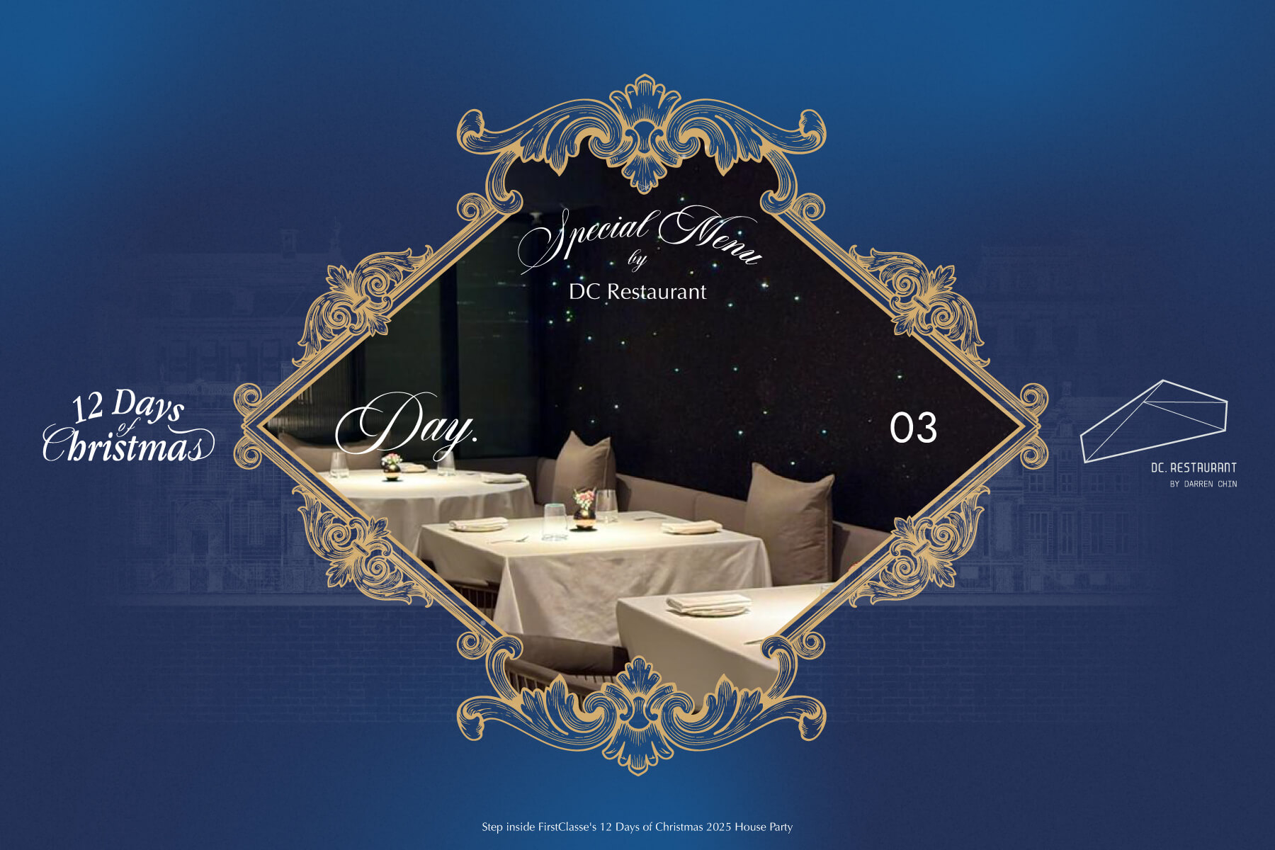 FirstClasse's 12 Days of Christmas - Day 3 - DC Restaurant