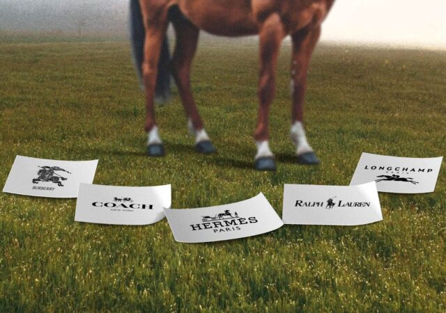 Luxury fashion brands horse logos