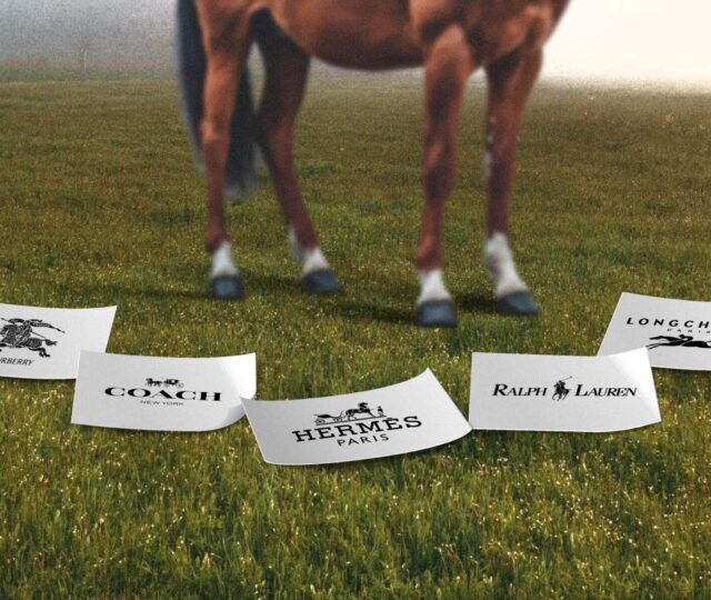 Luxury fashion brands horse logos