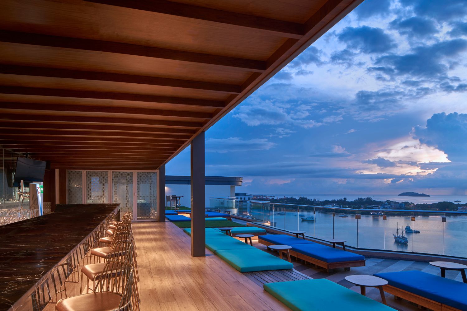 Le Méridien Kota Kinabalu offers a front-row seat to beautiful Bornean sunsets.