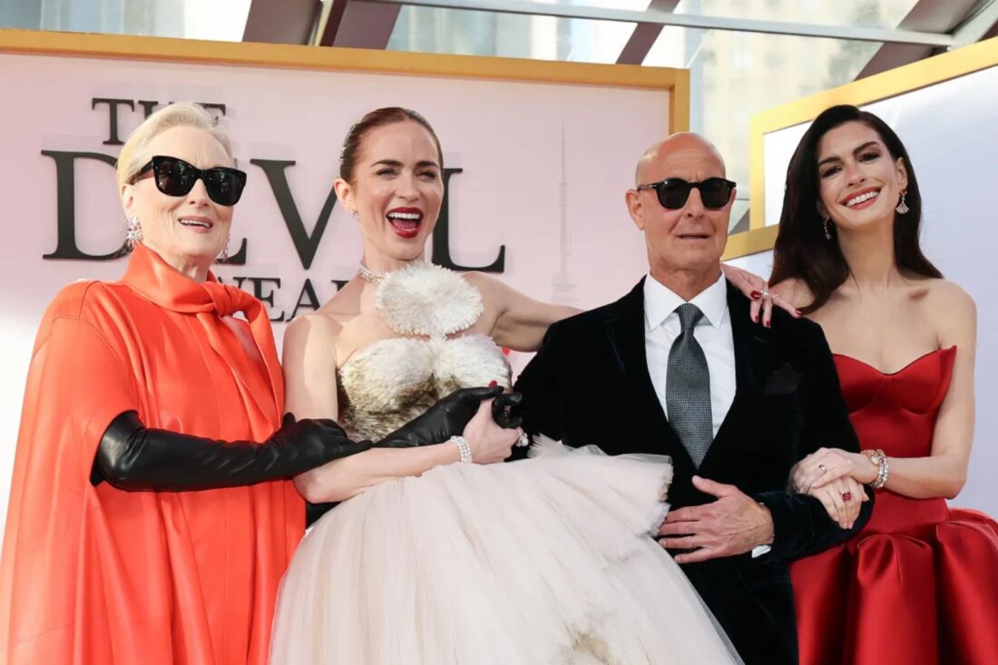 The Devil Wears Prada, but the cast of the film wears these groundbreaking looks.