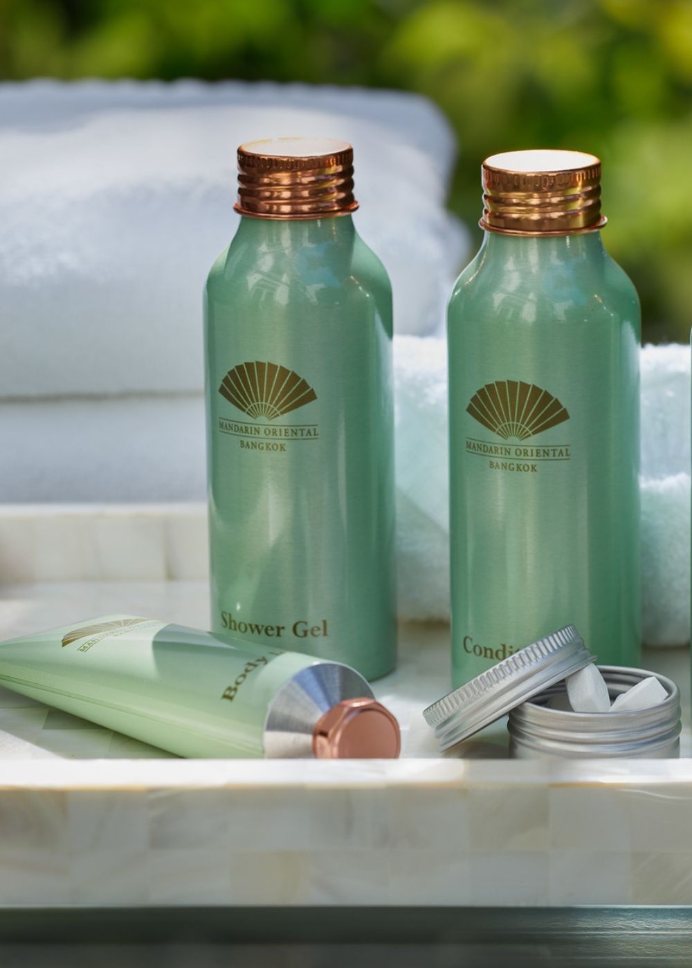The Mandarin Oriental Group has replaced single-use plastic toiletries with refillable alternatives