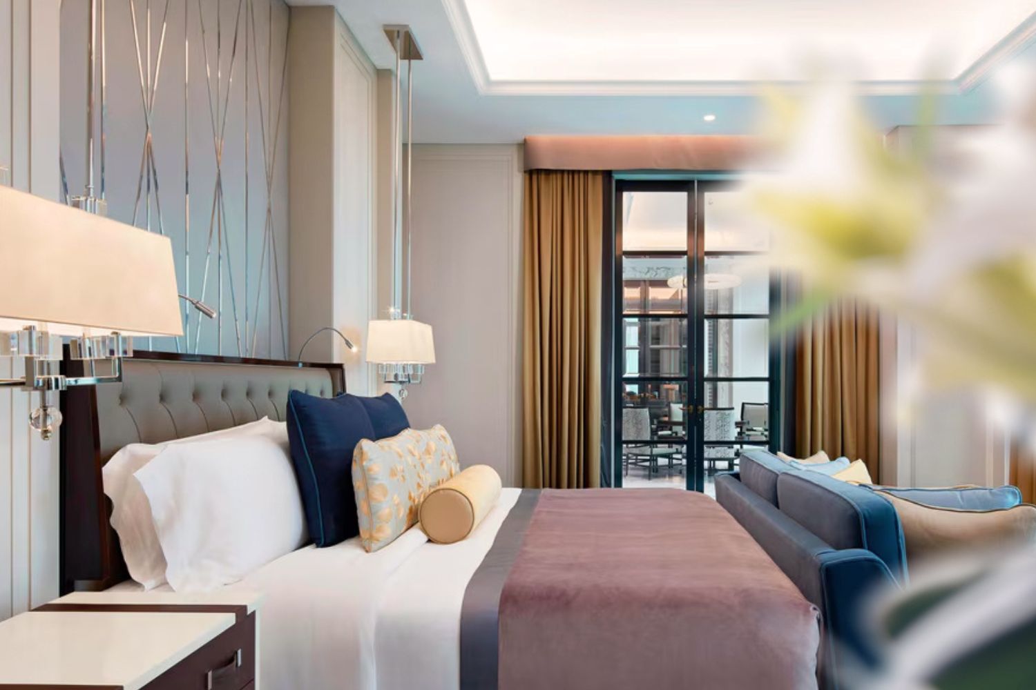 Inside the suite, where every detail is composed for your comfort.
