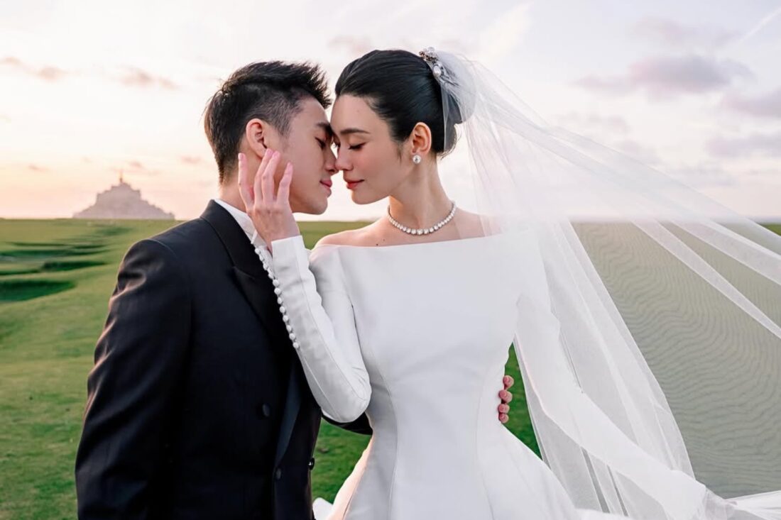 A once-in-a-lifetime occasion calls for a once-in-a-lifetime rotation of bridal looks, as seen at Ming Xi and Mario Ho's wedding in France.