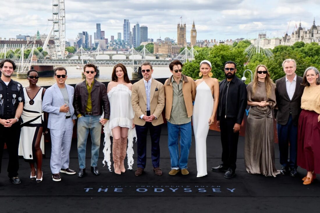 Press tour fashion is reaching new heights, and 'The Odyssey' is the latest example.