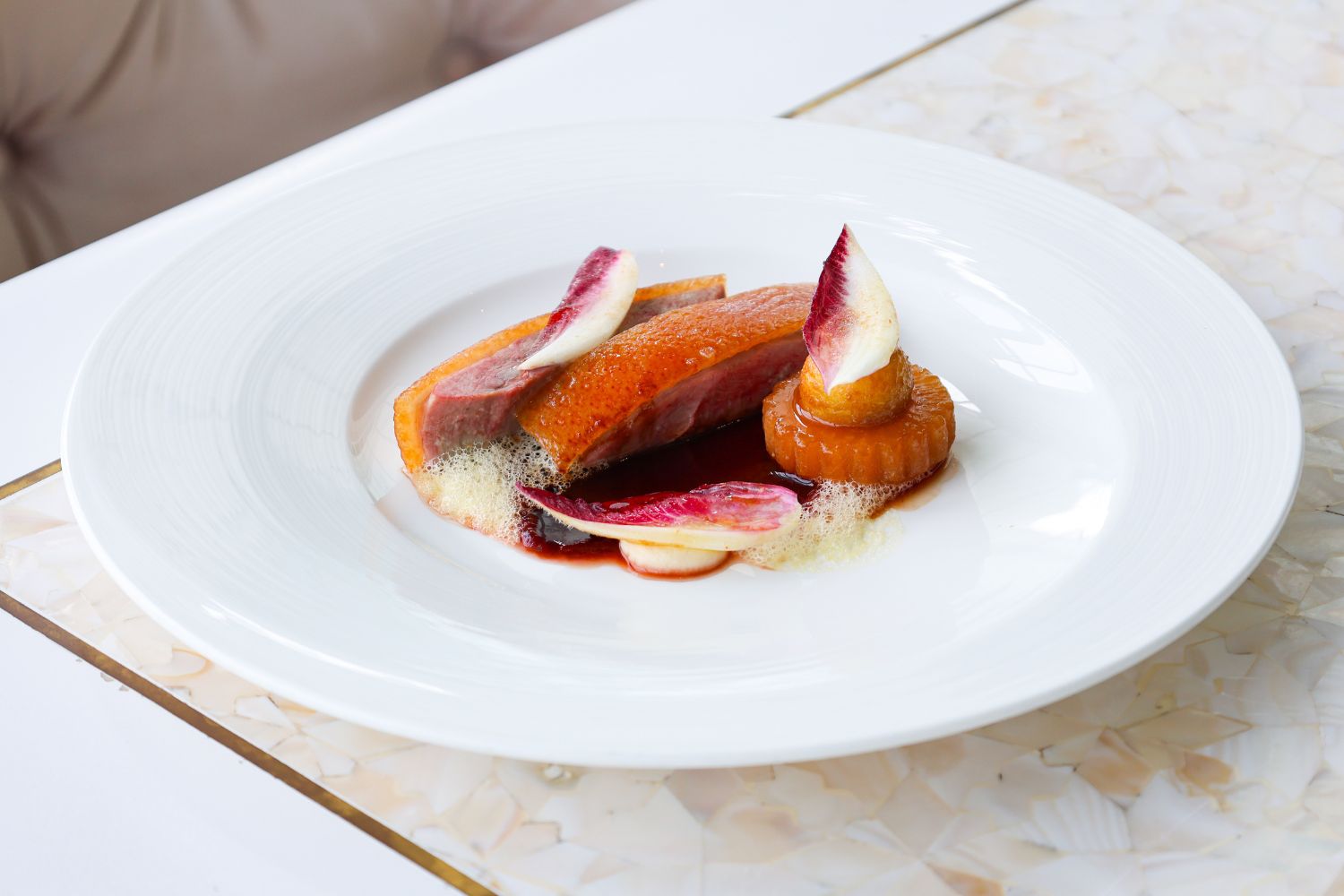 The standout Dry-Aged Duck.
